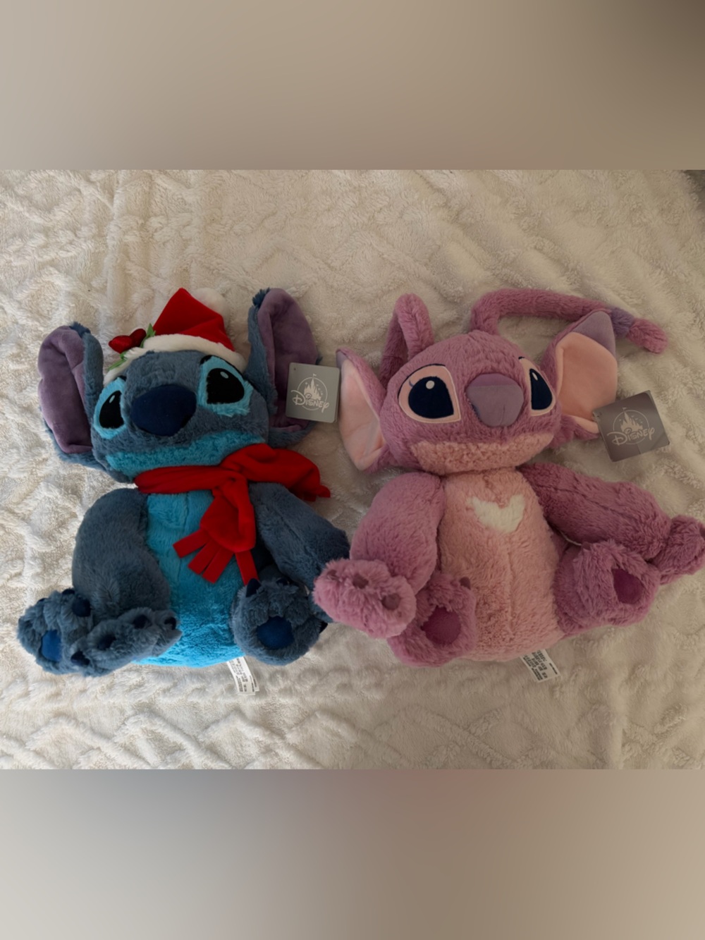 Stitch and Angel Disneyland Plushies $60 Retail Combined NWT